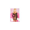 Robe bustier manches longues résille et filet 